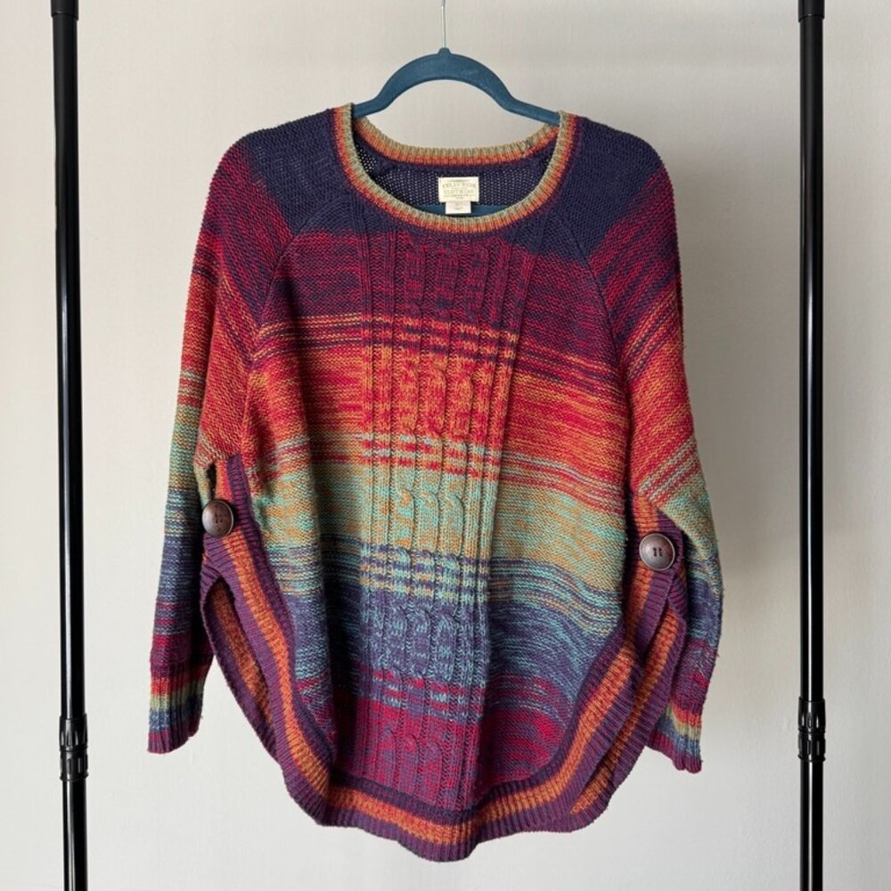 Telluride Clothing Company Rainbow Knit Sweater